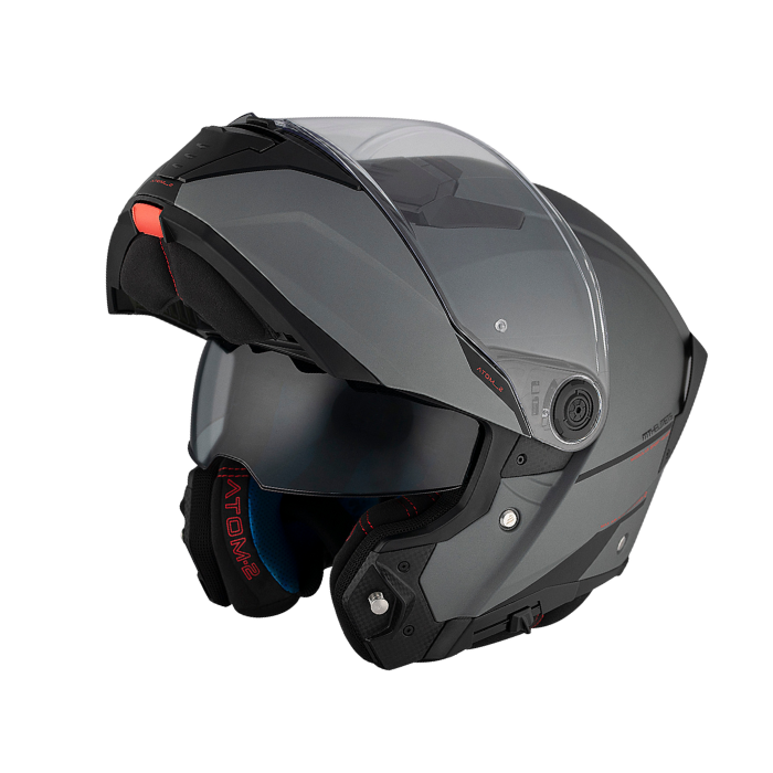 MT HELMETS ATOM 2 SV SOLID A2 MATT TITANIUM