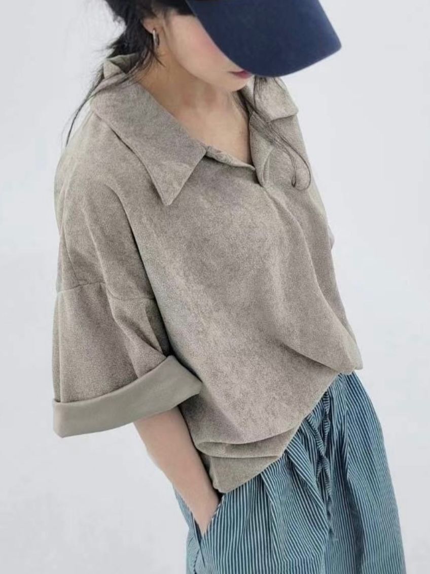 淨色半開胸短袖Polo Tee TAC-0243T