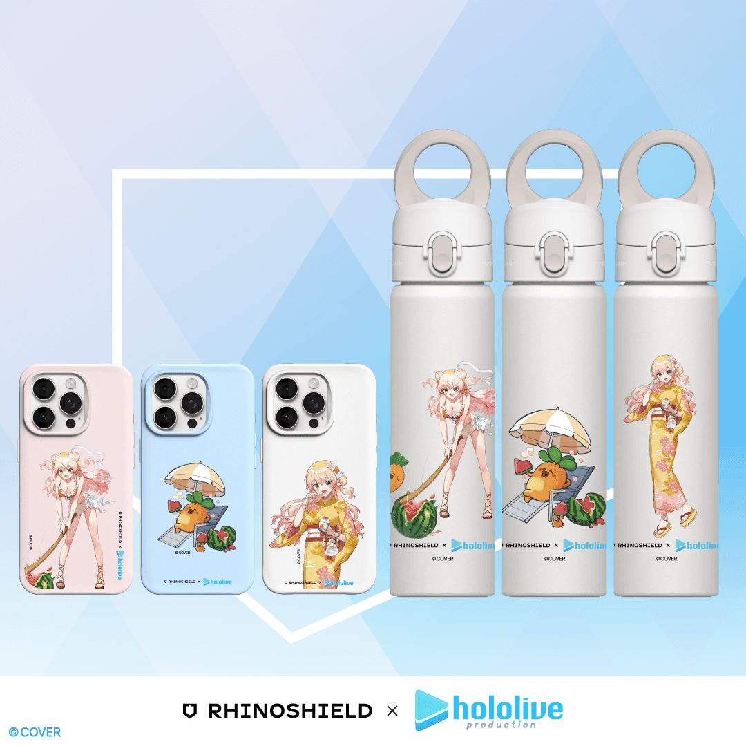 「官品代購」RHINOSHIELD x hololive 周邊 - 桃鈴ねね 手機殼/水樽 🍑 Nene