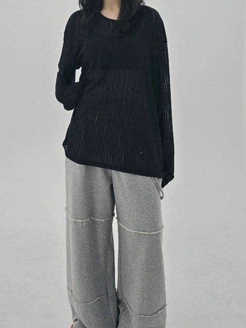 淨色暗間長袖衫 TAC-0245T