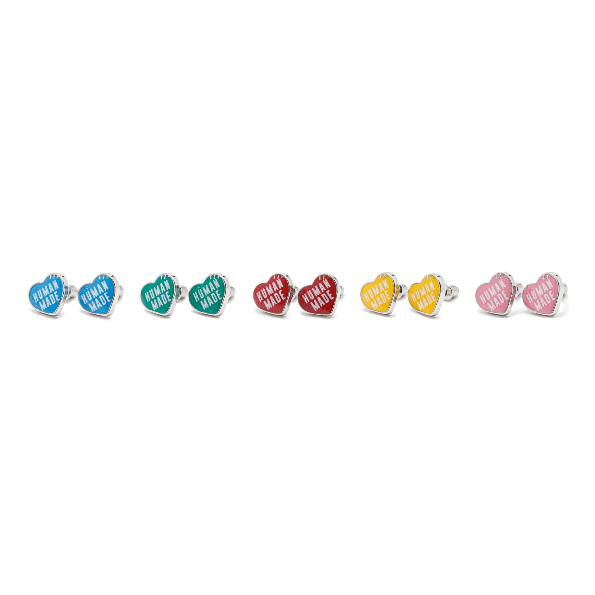Human Made Heart Earrings (5Colors)