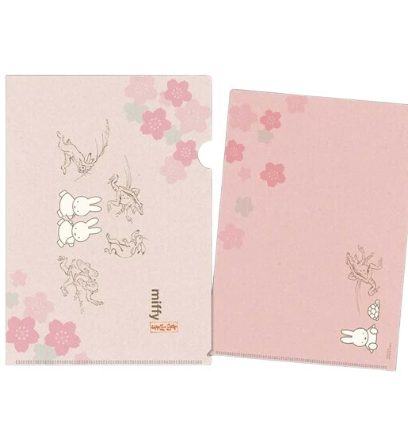 日本Miffy x 鳥獸戲画 A4 FILE (日本製)