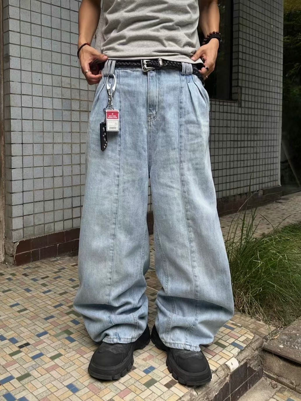 洗水鬆身牛仔褲 TAC-0247J