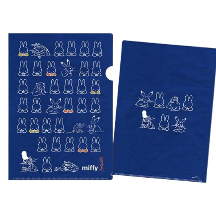 日本Miffy x 鳥獸戲画 A4 FILE (日本製)