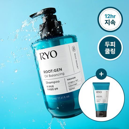 《olive young連線》Ryo Root:Gen Oil balancing shampoo 515+100ml set