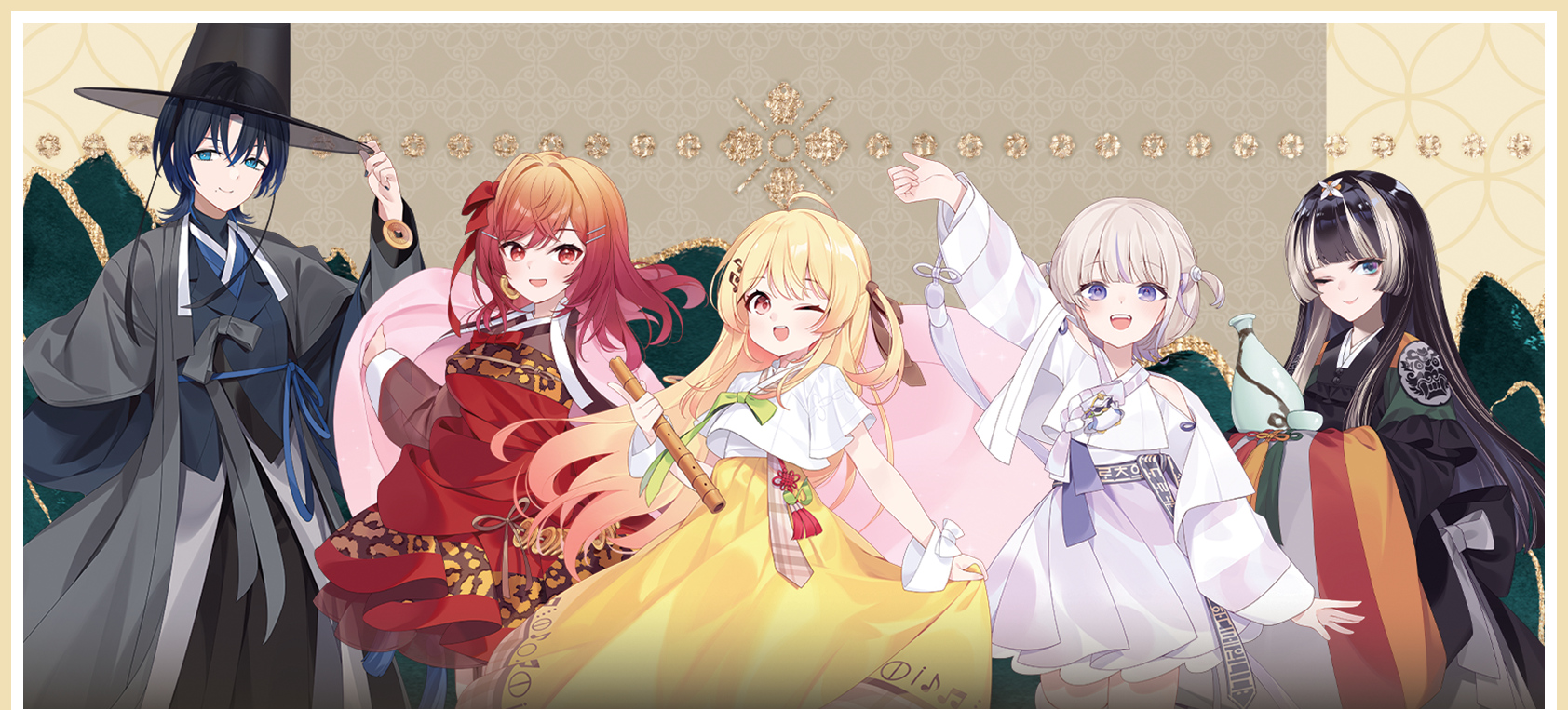 「官品現貨」hololive DEV_IS ReGLOSS x ANIPLUS  韓國Cafe 場販周邊 (火威青/音乃瀬奏/儒烏風亭らでん/一条莉々華/轟はじめ)