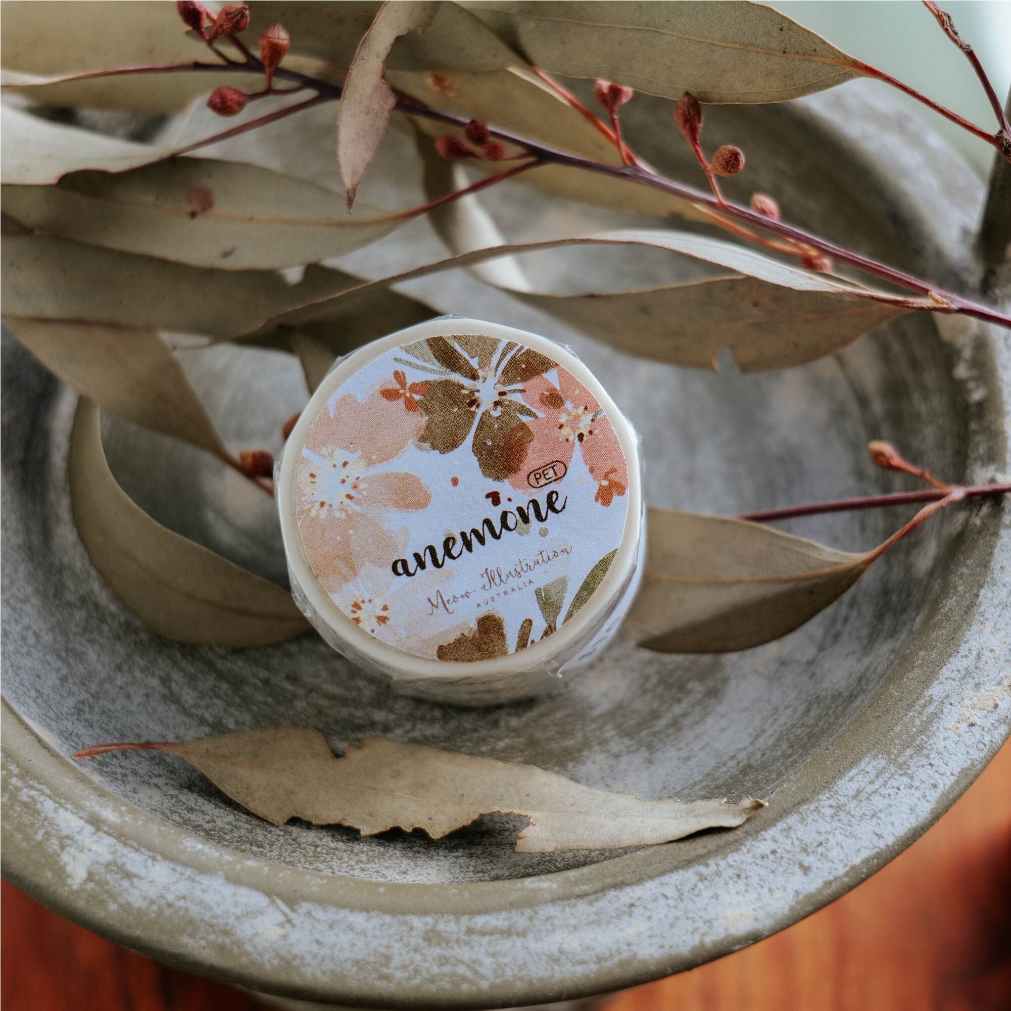 棠梨仙米-霧面 PET紙膠帶｜Meow Illustration