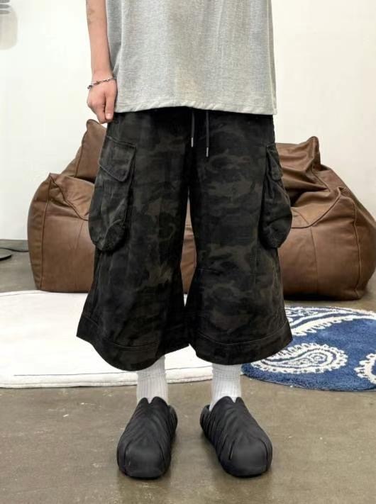 Men Camou Cargo Shorts