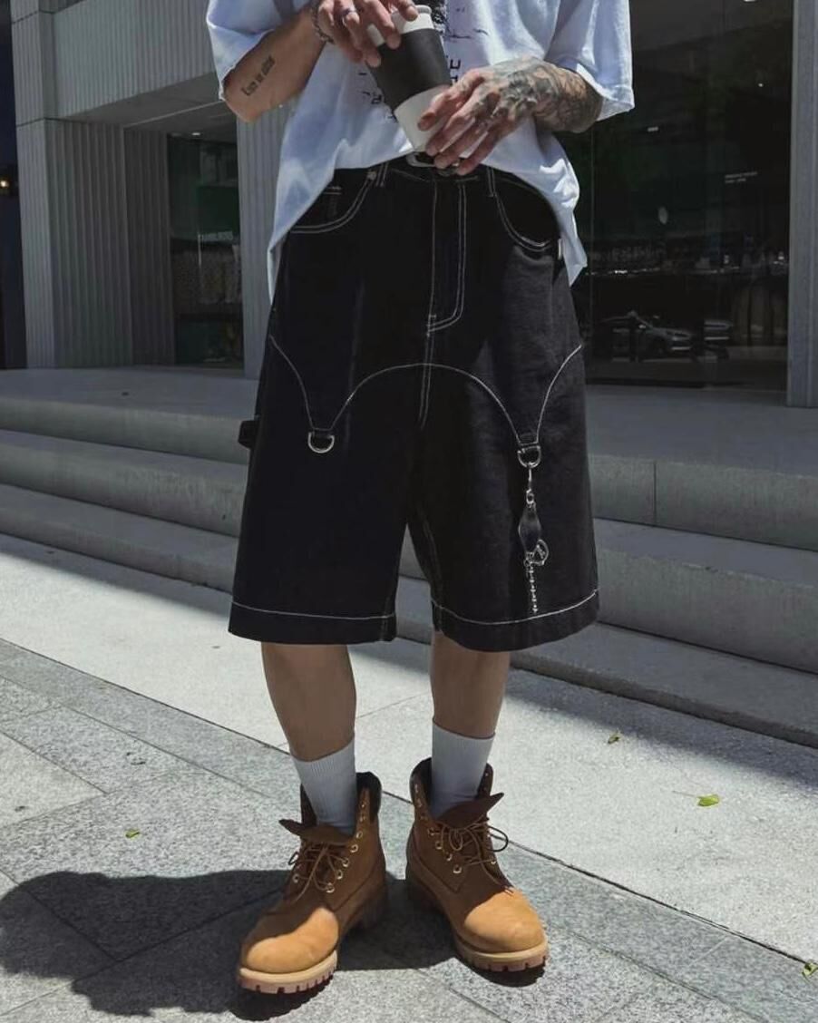 淨色牛仔短褲 TAC-0262P