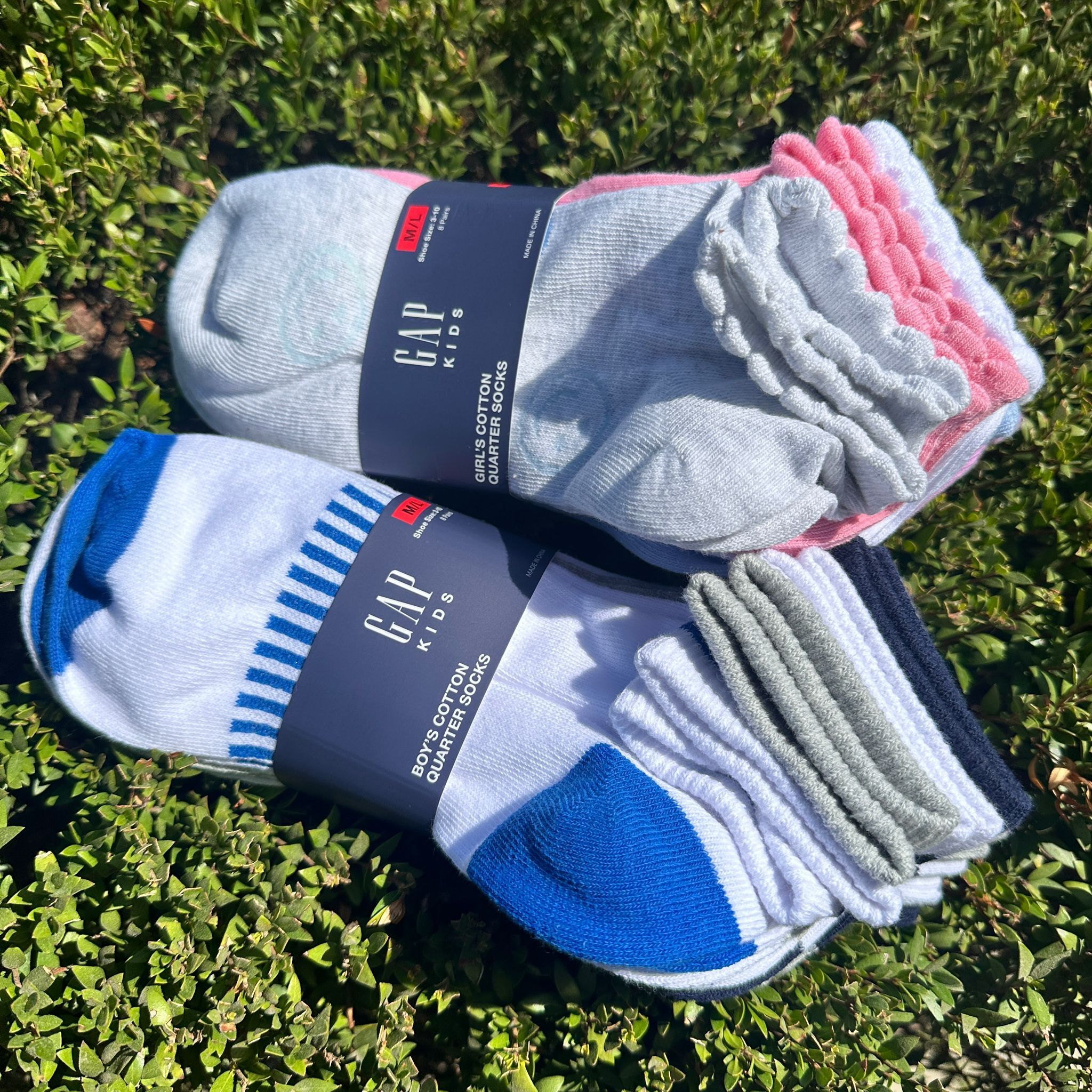 【現貨】GAP G071728 童裝純棉襪（8對裝）