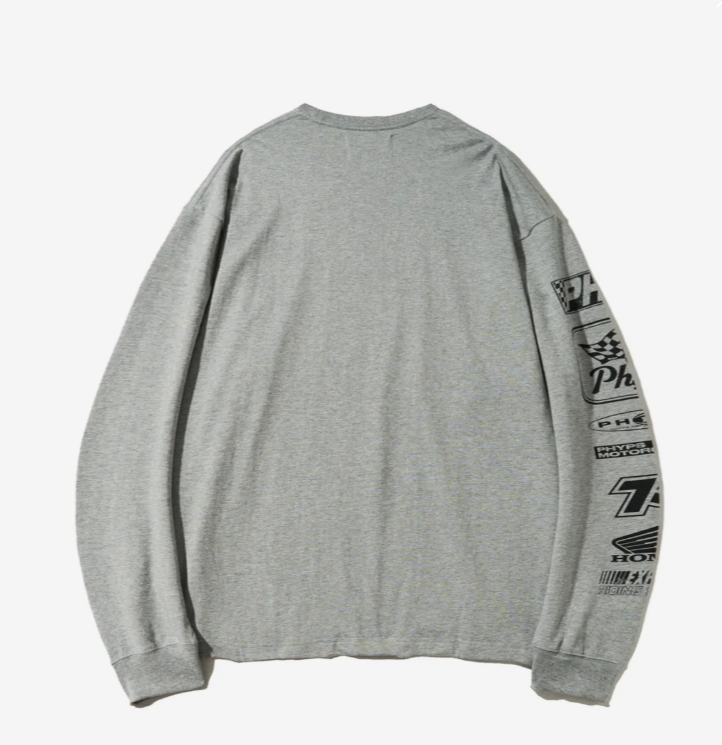 HONDA 本田 /  Honda Small Wing Racing Long sleeve_Gray / HFS1LS306AMG /  AUG25