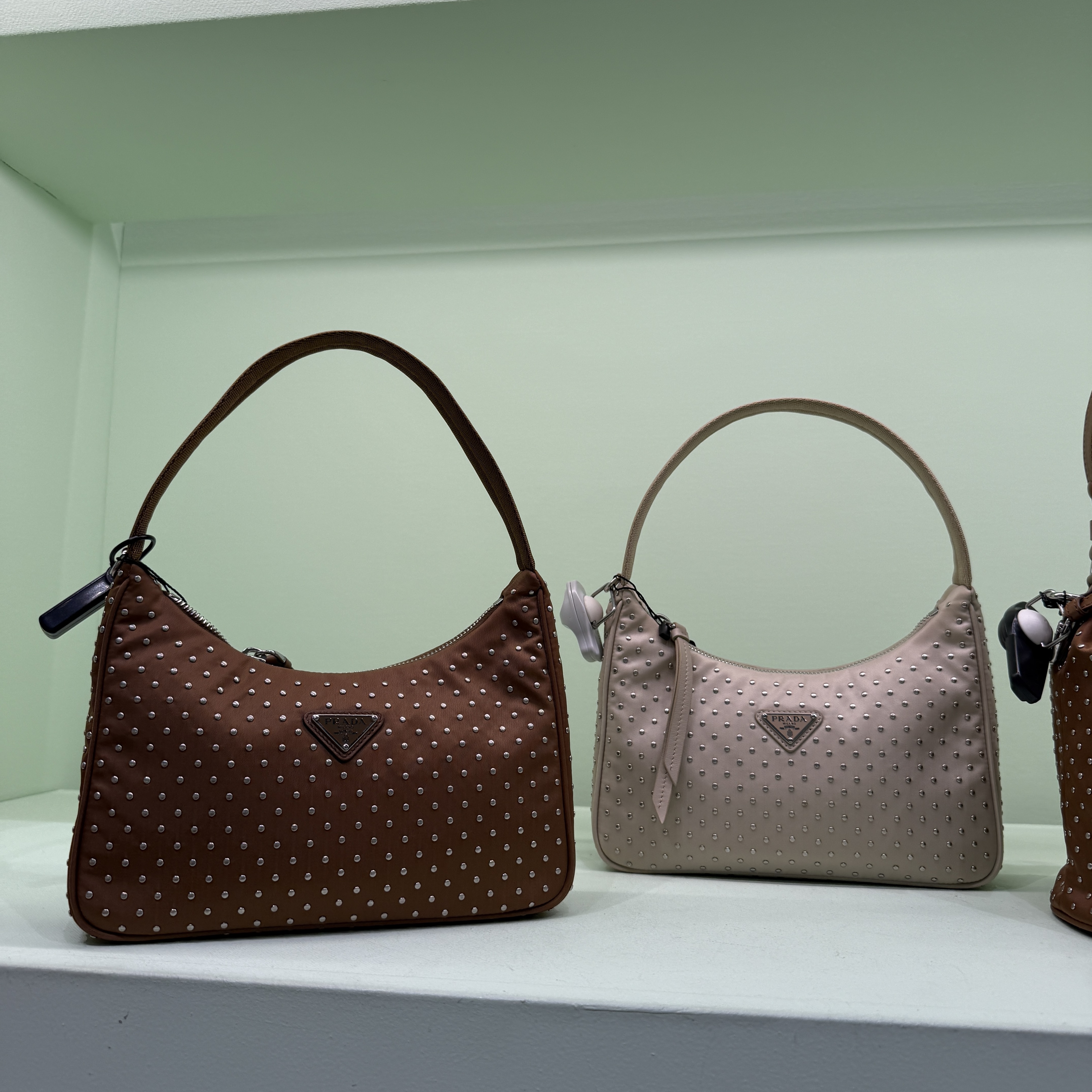 Prada Re-Edition Satin with studs Mini Bag 2 colors