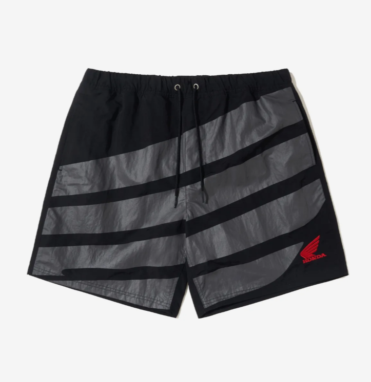 HONDA 本田 / Original Big Wing logo Beach shorts Black / HEM1SO331BBK /  AUG25