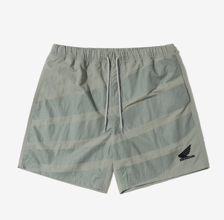 HONDA 本田 /  Original Big Wing logo Beach shorts Greige / HEM1SO331BGE /  AUG25