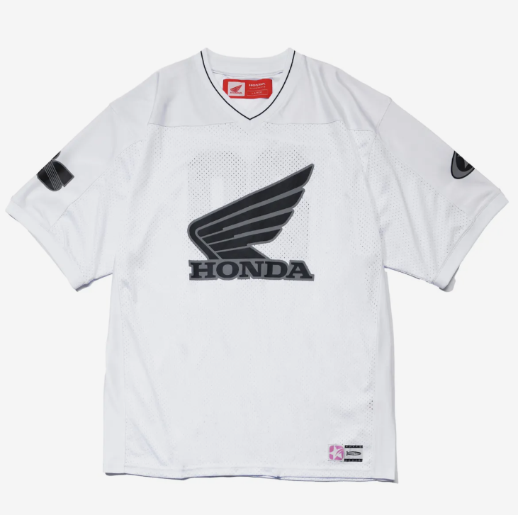 HONDA 本田 /  Original Wing logo Mesh T-shirt White / HEM1SS170AWH / HFM1SS170SWH  /  AUG25
