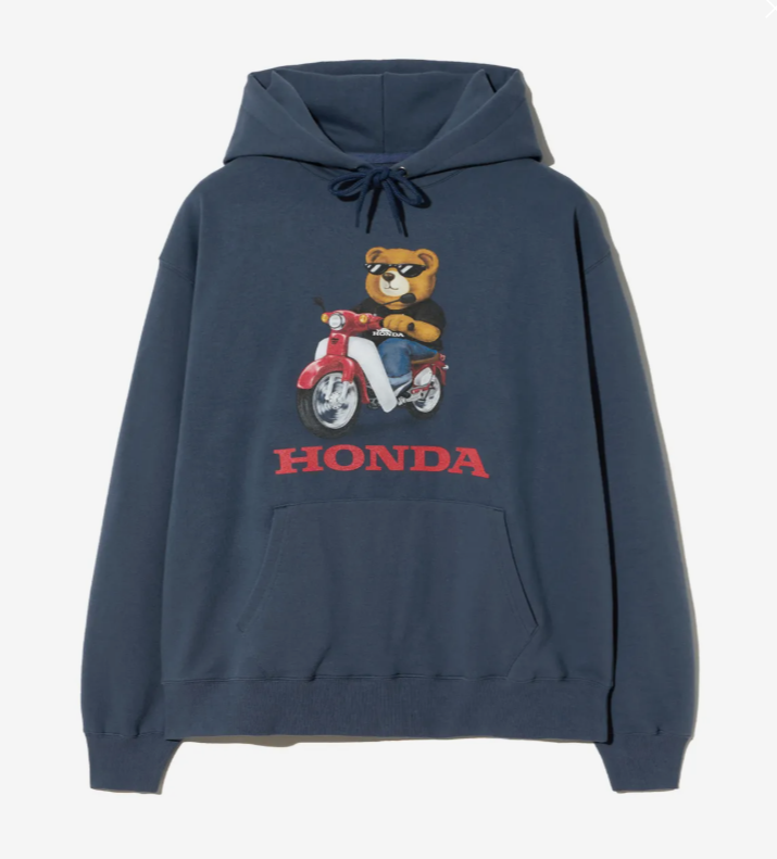 HONDA 本田 / Honda Bear Hoodie Vintage Navy / HEF1HD311AVN  /  AUG25