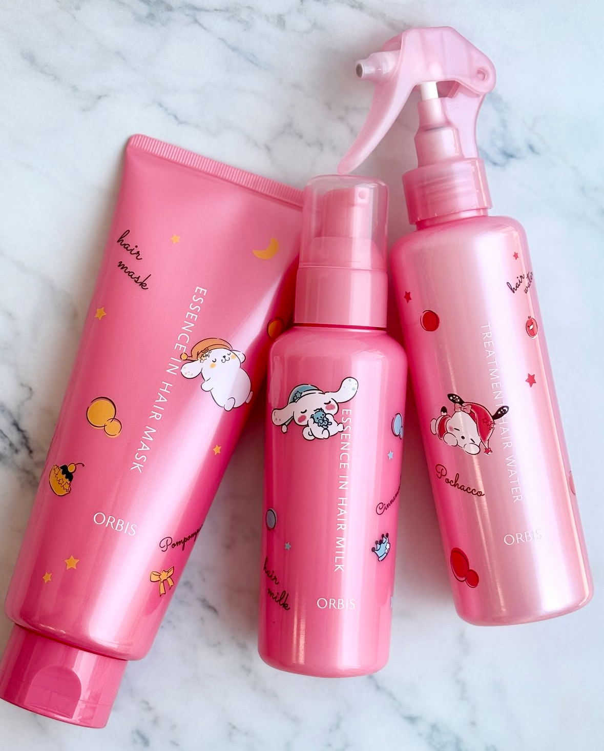 [限定] ORBIS x SANRIO Essence in Hair Milk / Treatment Hair Water / Essence in Hair Mask