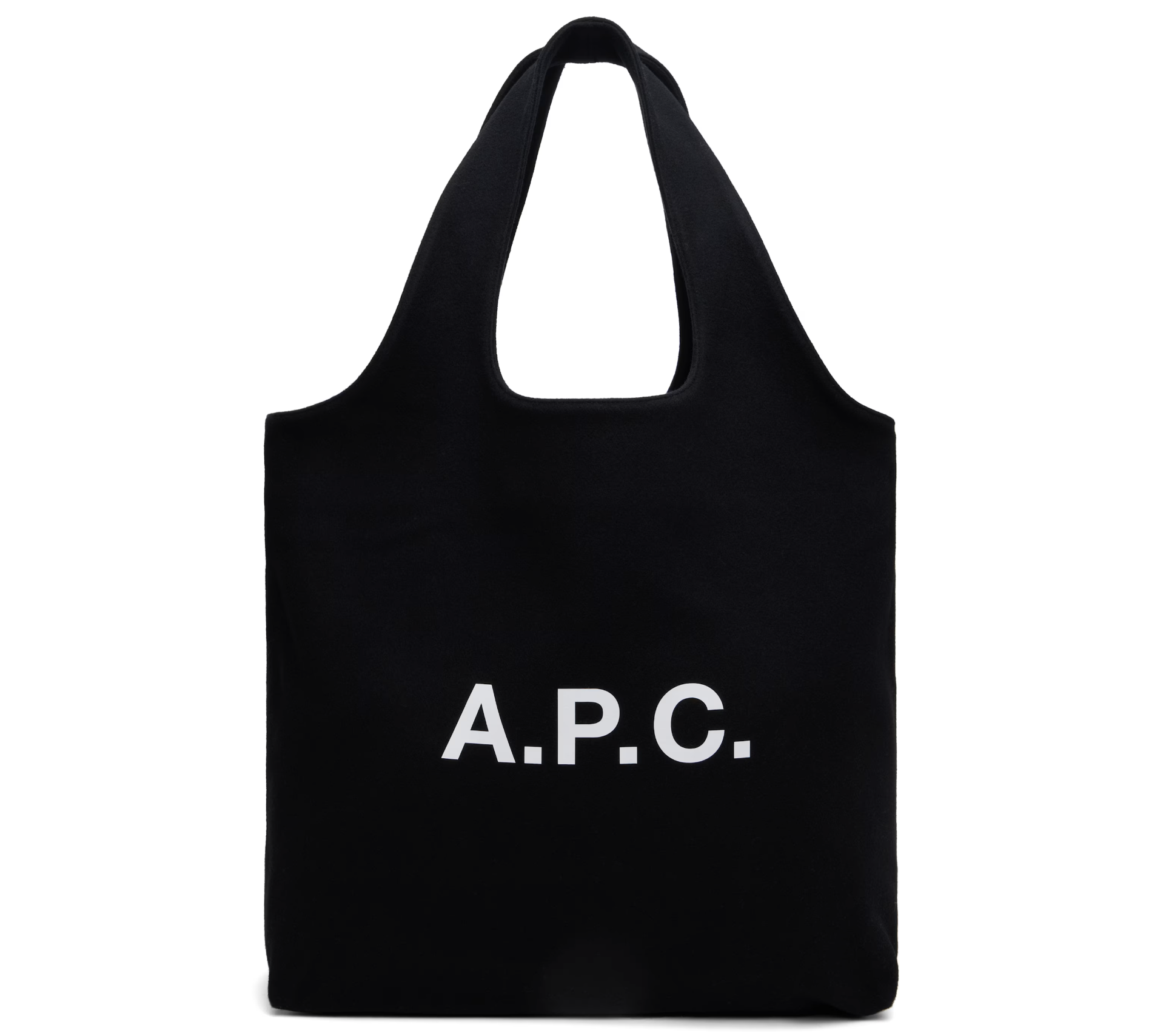A.P.C.  Ninon Wool Tote Bag- Black