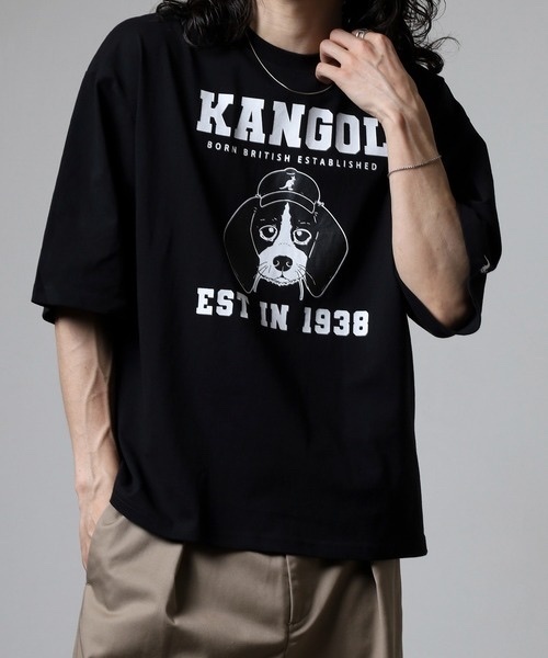 KANGOL / DOG PRINT TEE