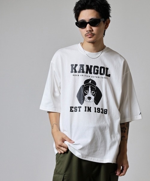KANGOL / DOG PRINT TEE