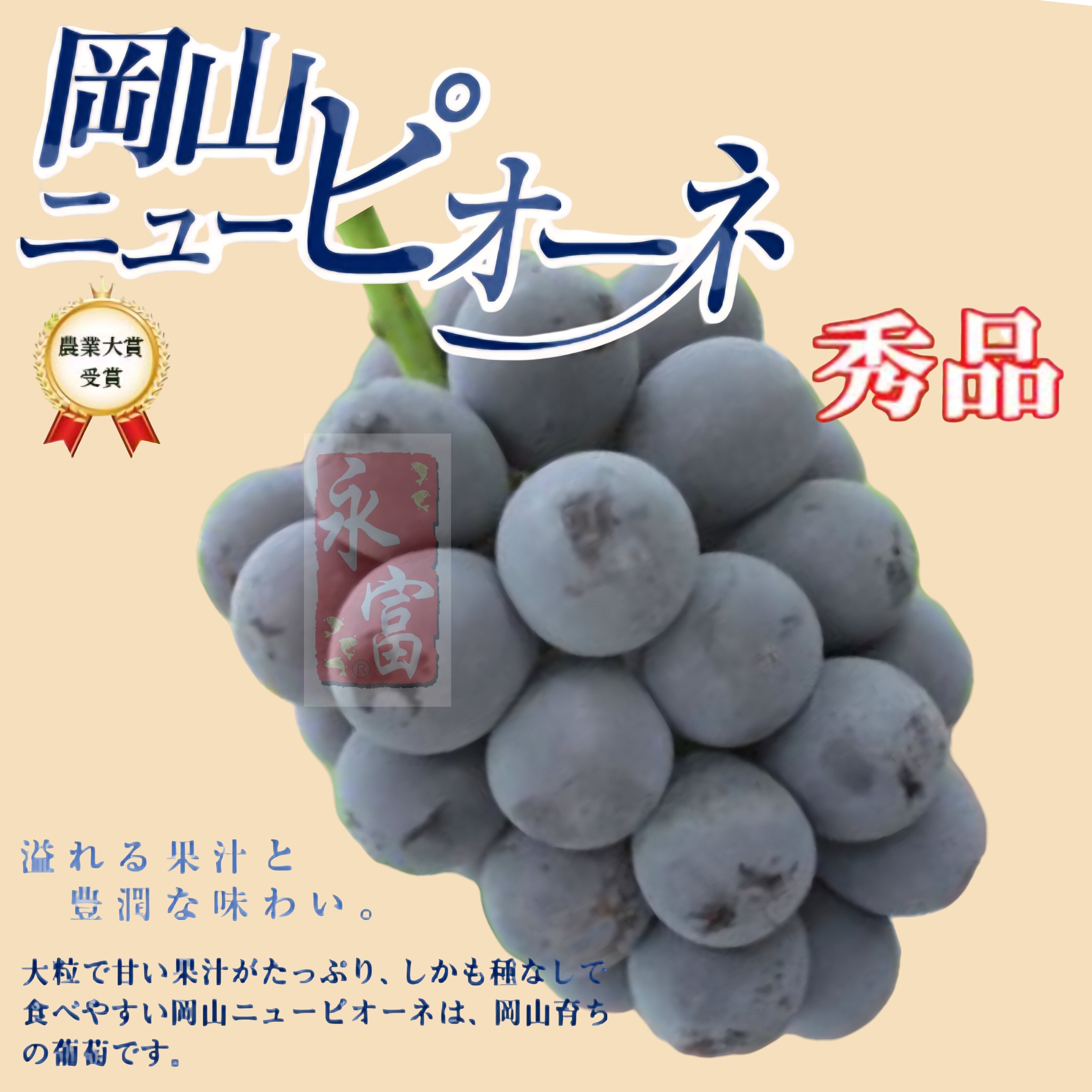 日本岡山縣貓眼提子(每包-650G)
