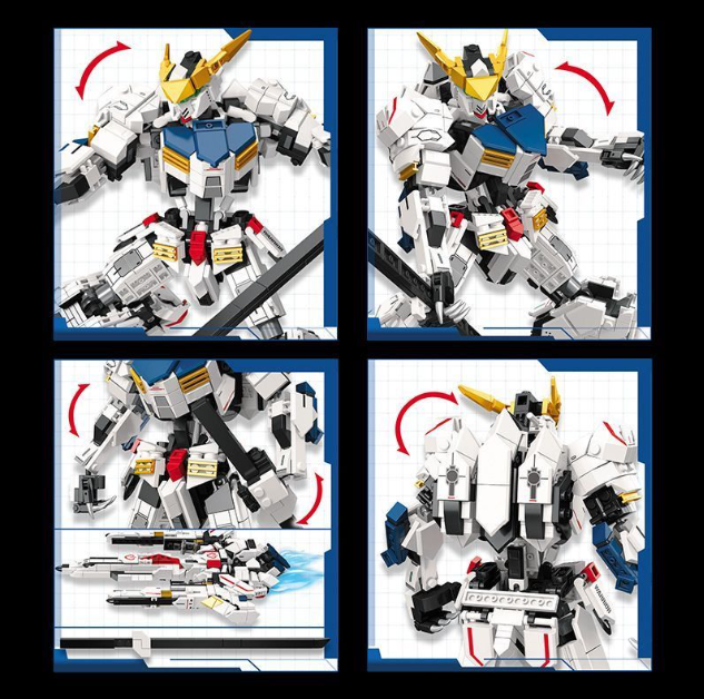 日常 transformer 巴巴托斯积木摆件 952pcs 2个造型 16x11x31cm