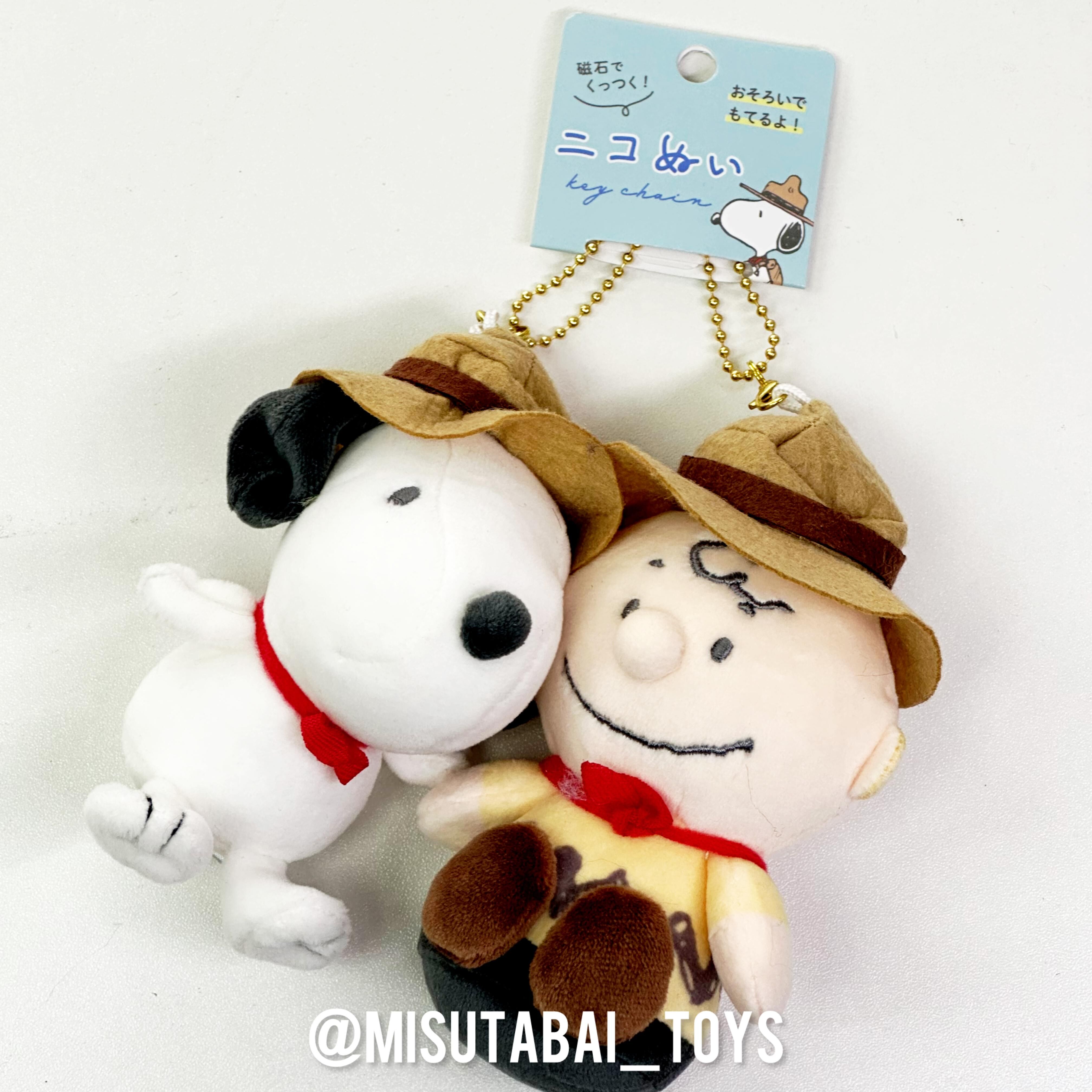 Snoopy Camping & Charlie Brown 磁石貼面公仔掛飾