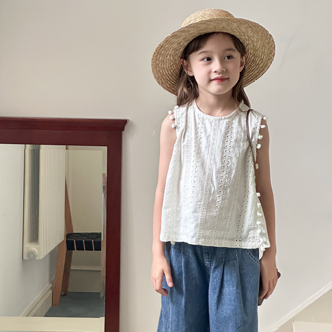 25夏 無袖背心娃娃衫