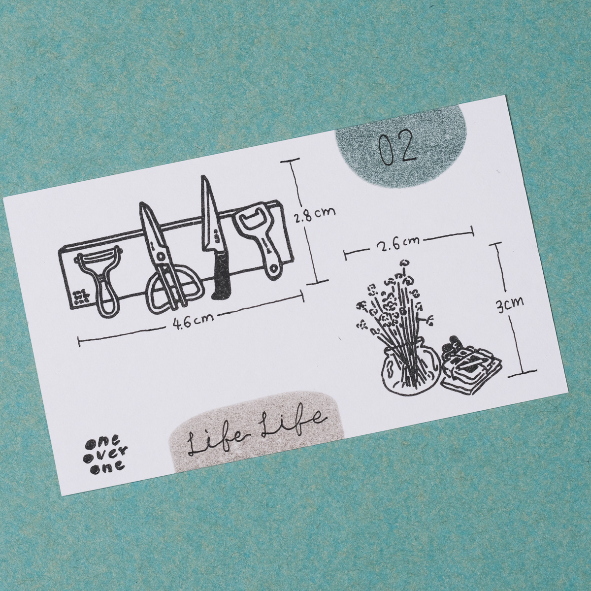 生活角落02 膠版印章/一分之一工作室/臺灣
