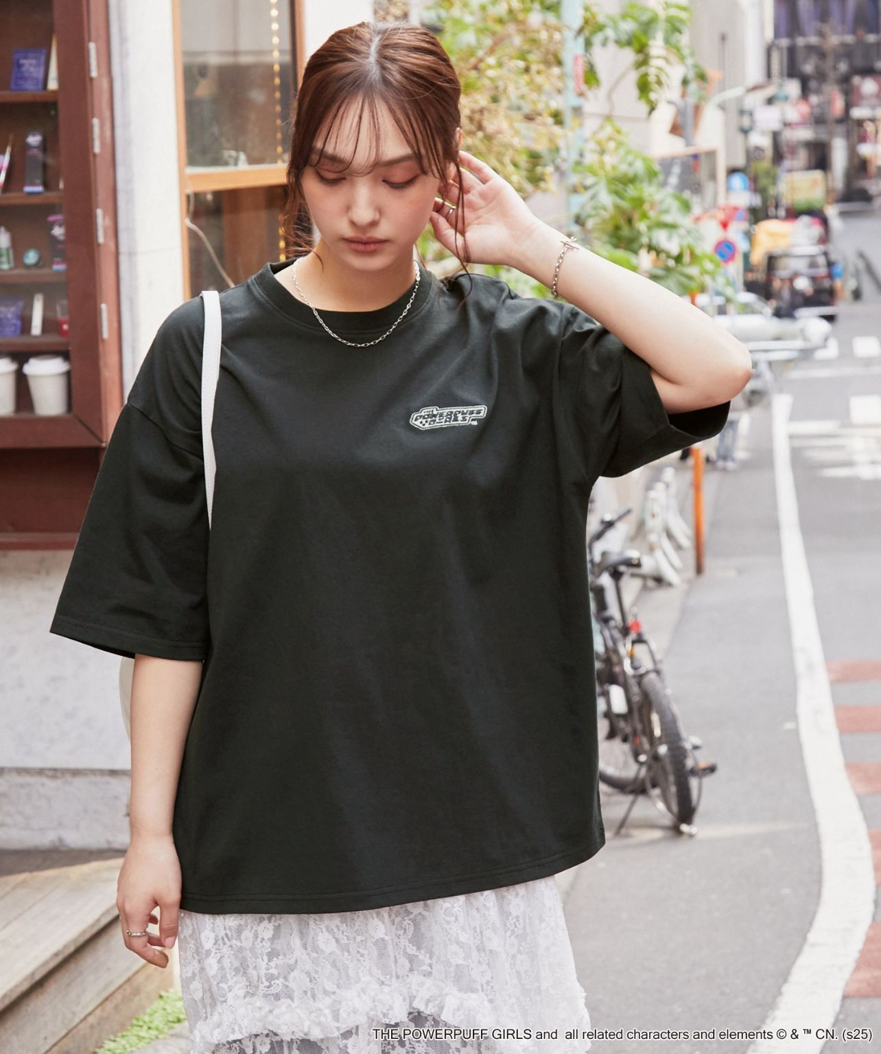 【預購】JN080203 MONO-MART 飛天小女警圖案刺繡短袖上衣