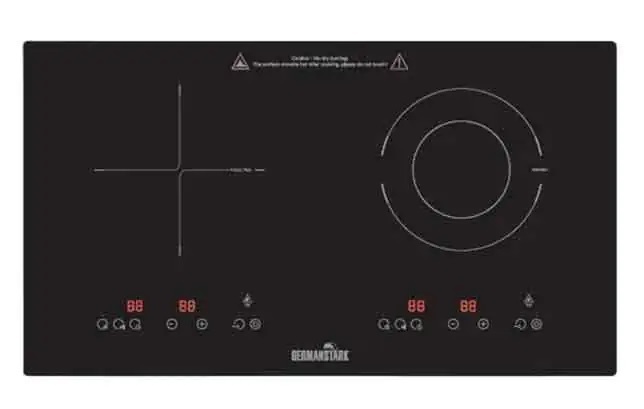 Germanstark GS222 2800W 座枱/嵌入式雙頭電磁電陶爐
