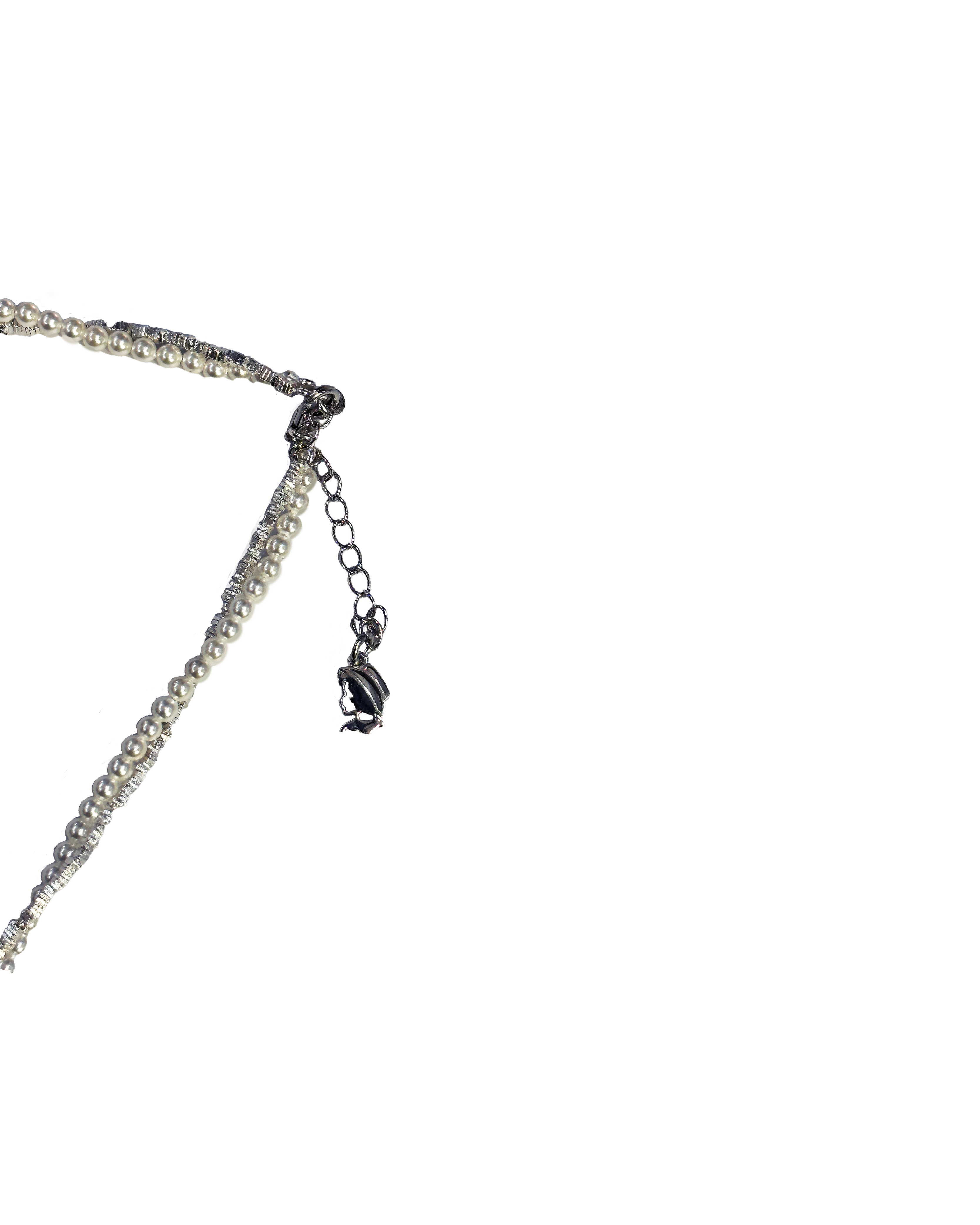 【 Kiki.co made】925純銀碎石拼貝珠頸鏈