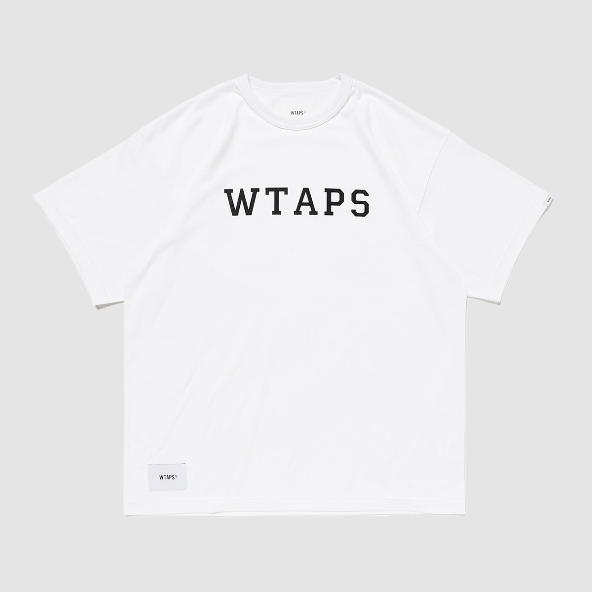 -(B5b02)-WTAPS ACADEMY 01 / SS / CTPL  重磅 短T 膠印 大LOGO 深藍/白/灰色-251ATDT-CSM19