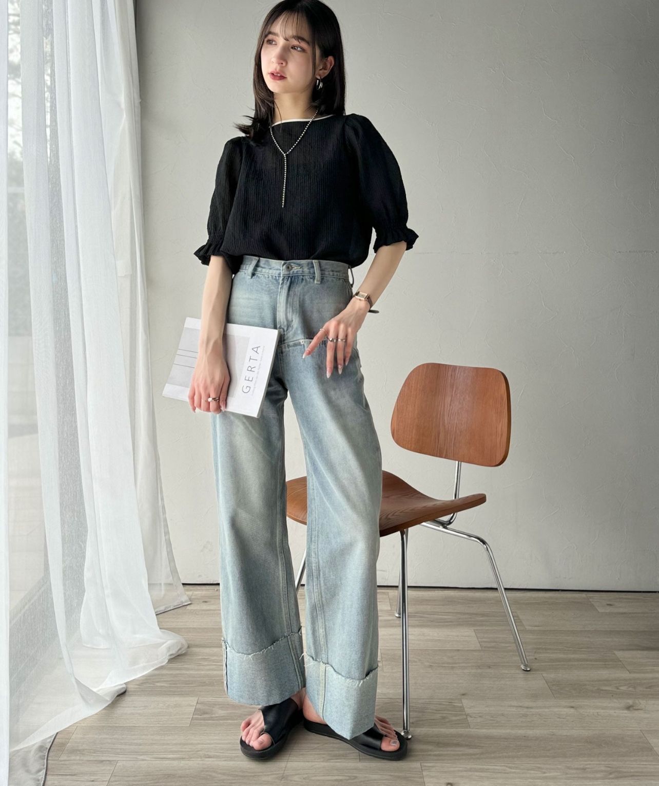 【預購】JN080209 classicalelf 燈籠袖襯衫