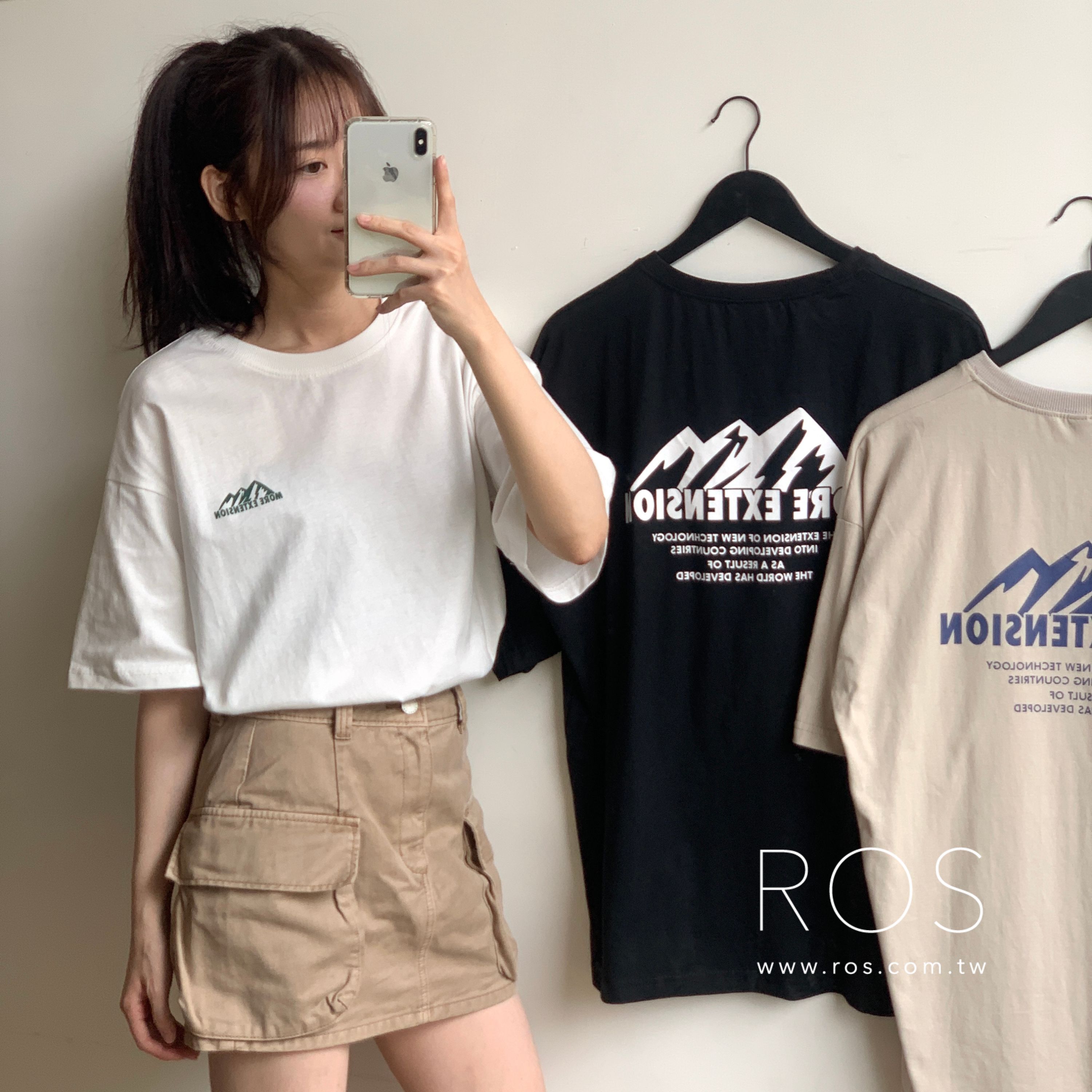 More Extension 山脈印花 短T(3colors)