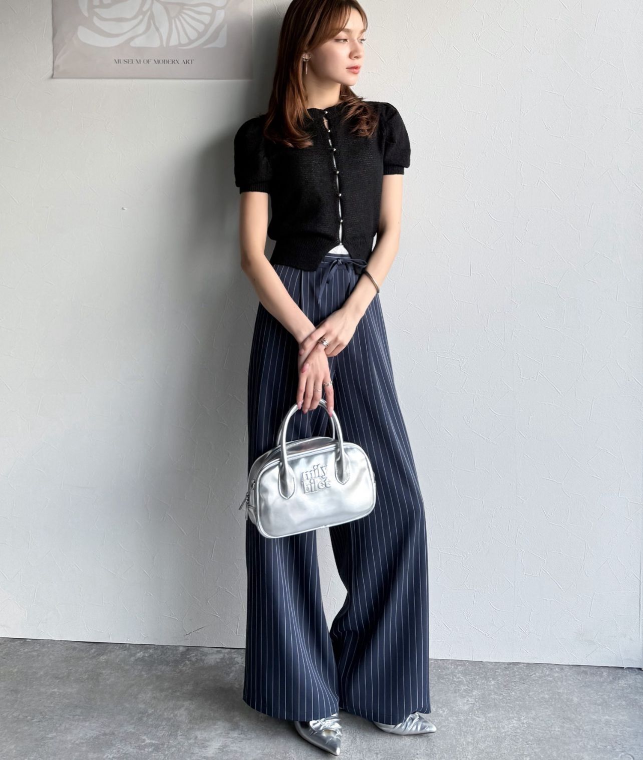 【預購】JN080215 mily bilet 泡泡袖針織上衣