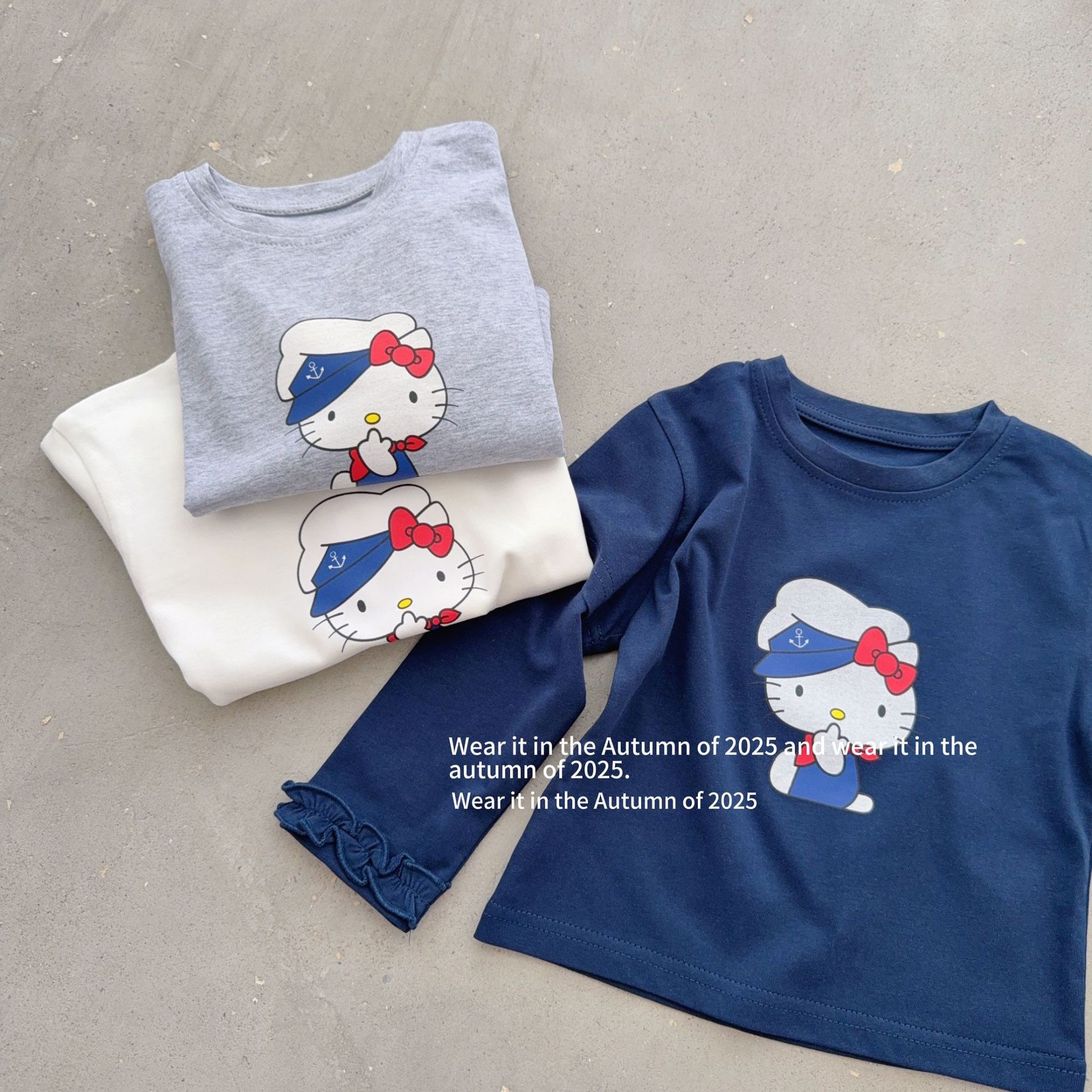 海軍貓貓長袖上衣