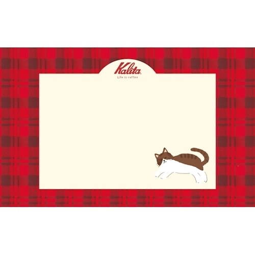 古川紙工｜Kalita 咖啡貓貓 迷你燙金信封信紙組 (四款可選)