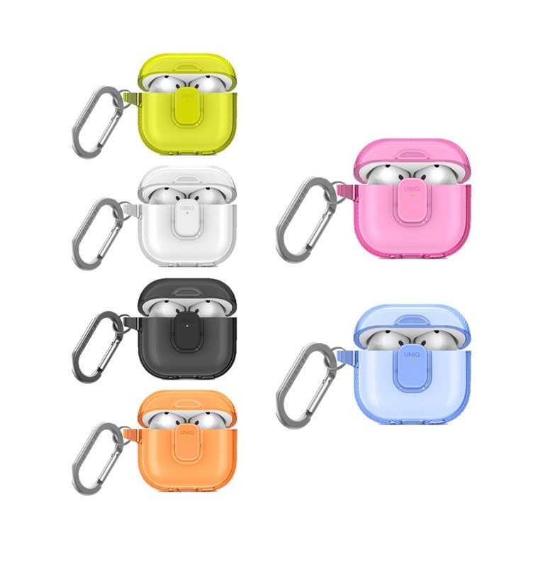UNIQ Glase Pro AirPods 4 卡扣式保護套 (附登山扣)