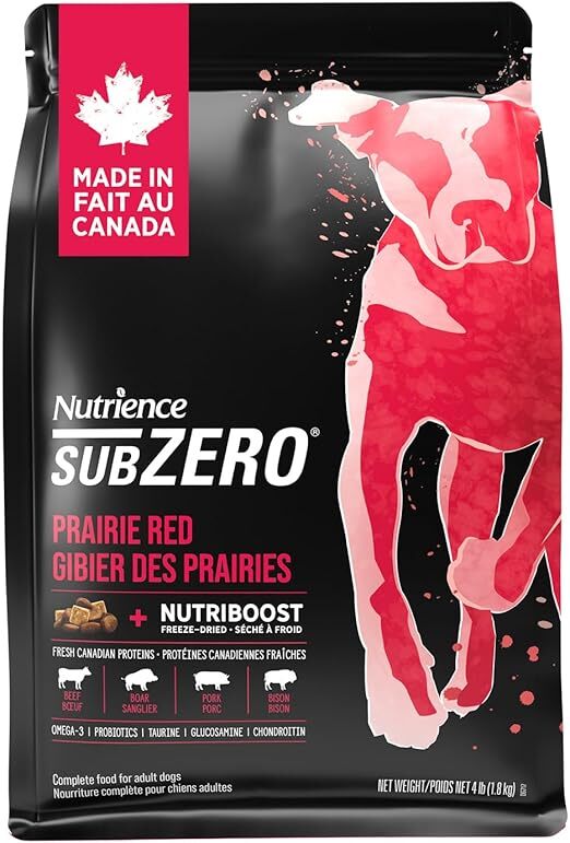 {包裝損壞DEC4}*75折*(EXP:2027年8月)Nutrience SubZero 凍乾無穀物系列．鮮牛肝+紅肉+海魚 全犬配方10kg