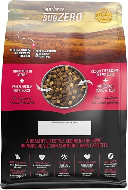 Nutrience SubZero 凍乾無穀物系列．鮮牛肝+紅肉+海魚 全犬配方1.8kg/10kg