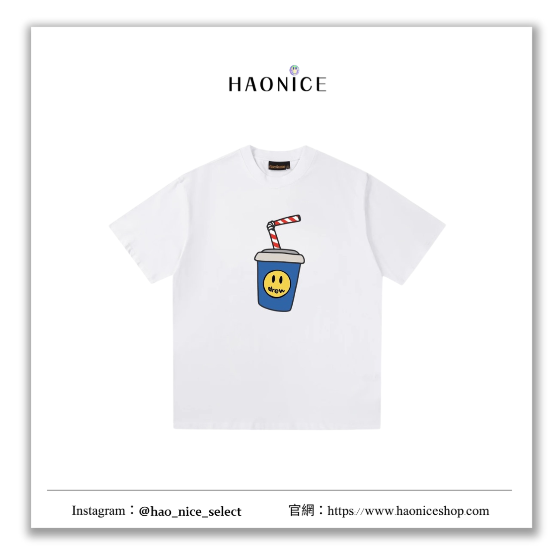 【HAO NICE】25SS🔥DREW HOUSE 卡通玩偶系列 經典logo 飲料杯短袖 短T
