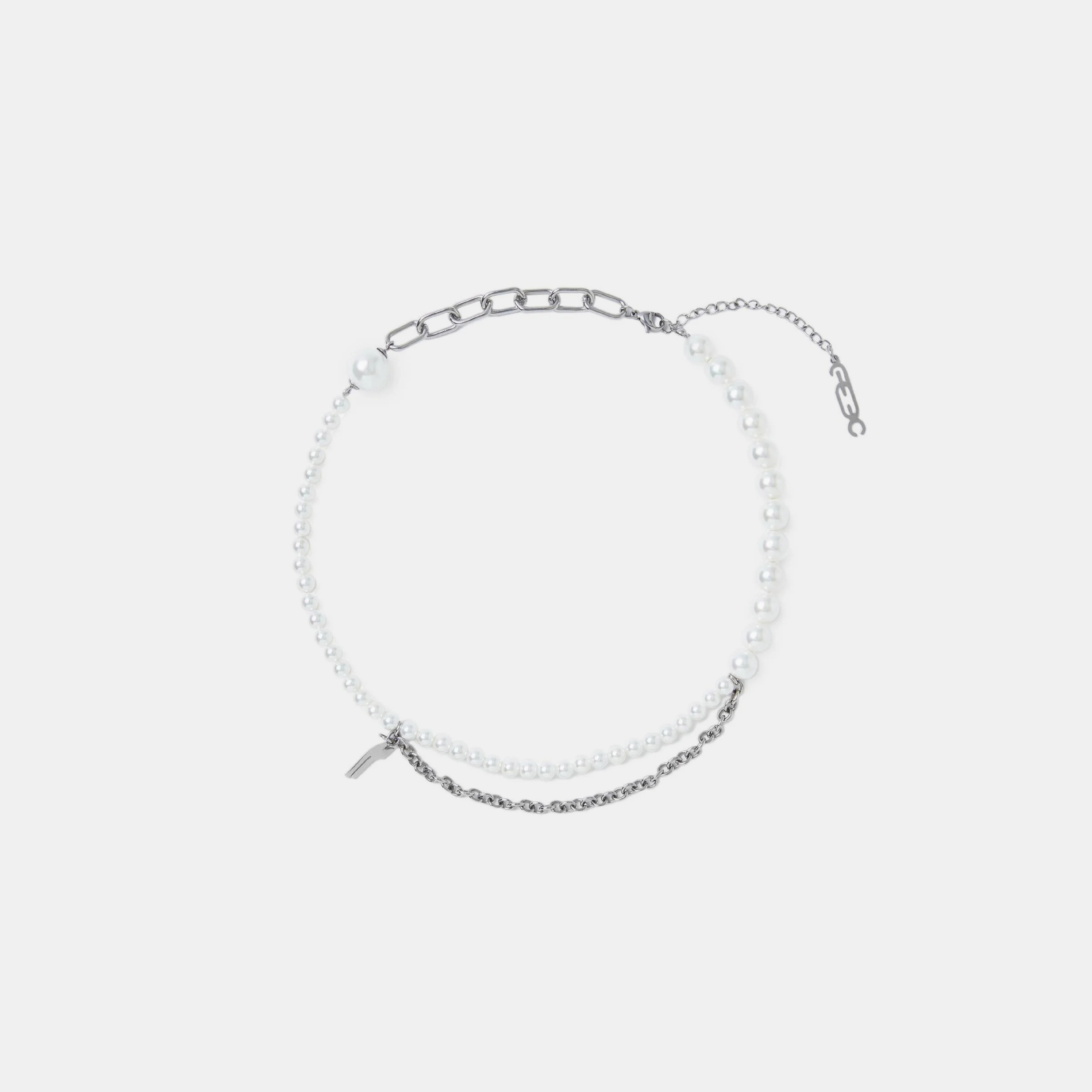 Fe3c F Logo Pearl Necklace 珍珠 項鍊