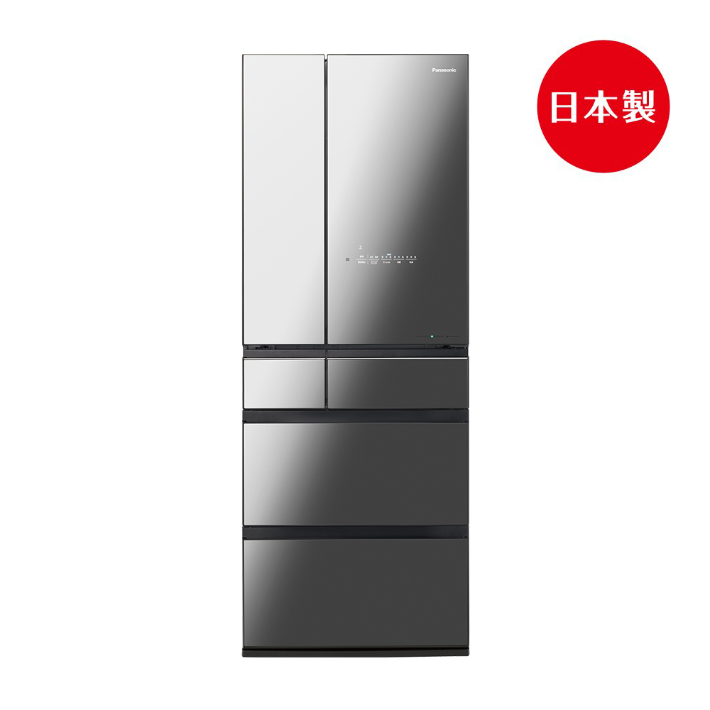 【樣品出清特惠】600L 日本製 六門玻璃變頻電冰箱 NR-F609HX-X1