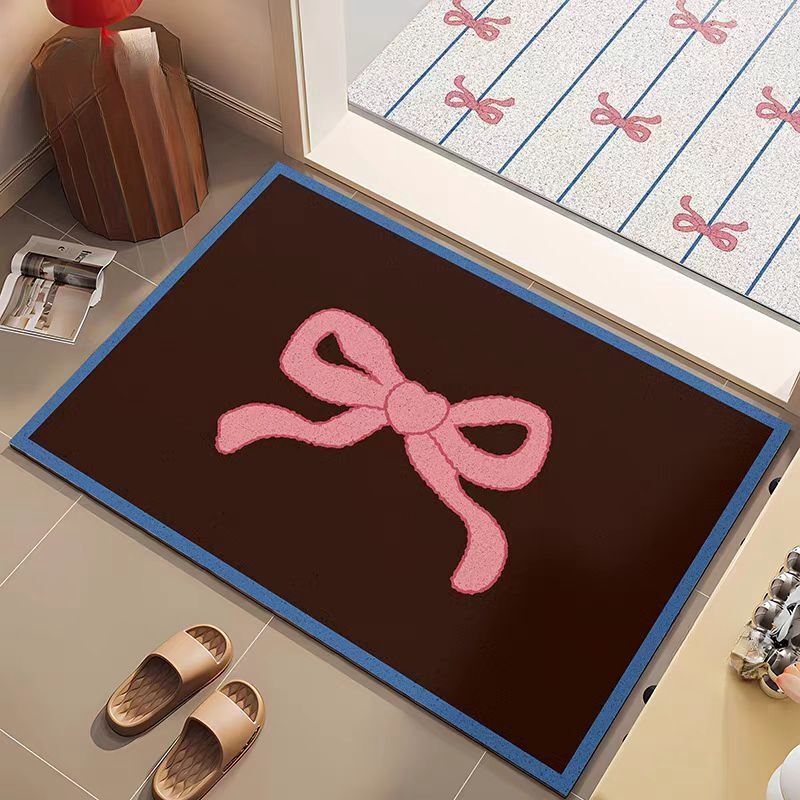 《6175》可愛蝴蝶結絲圈地墊
