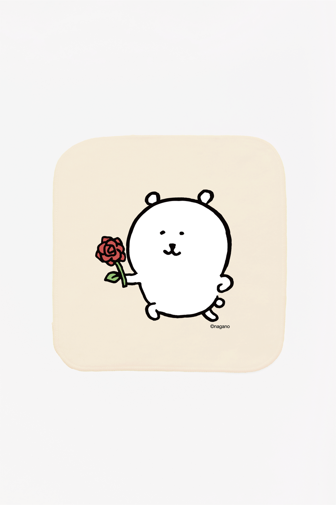 預訂｜白熊 ODM 迷你毛巾 玫瑰白熊