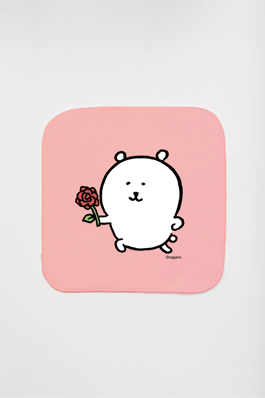 預訂｜白熊 ODM 迷你毛巾 玫瑰白熊
