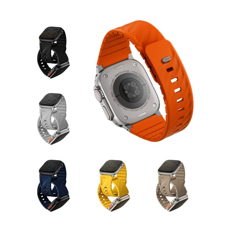 UNIQ Fluo Apple Watch 磁吸防水矽膠錶帶 (兼容 40-49mm)