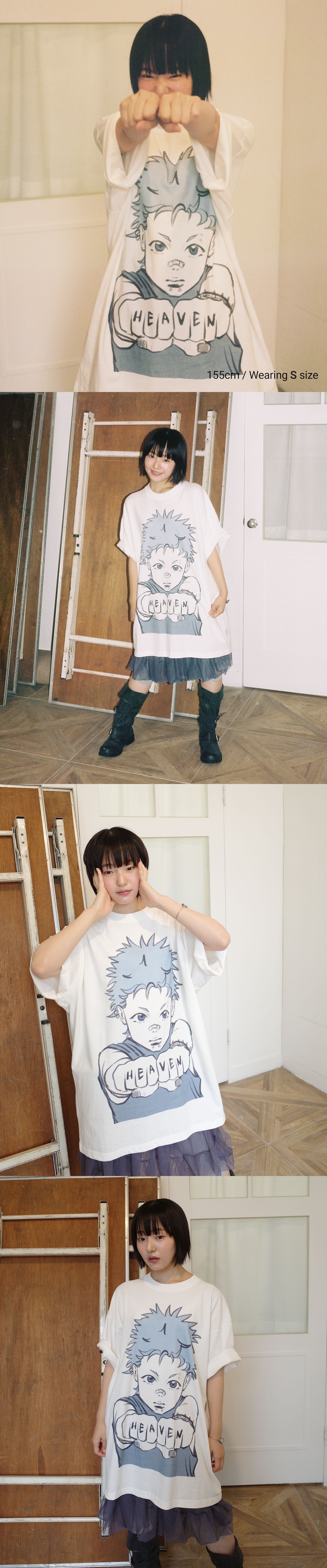 NICEGHOSTCLUB) FIST BOY BIG BIG TEE_WHITE