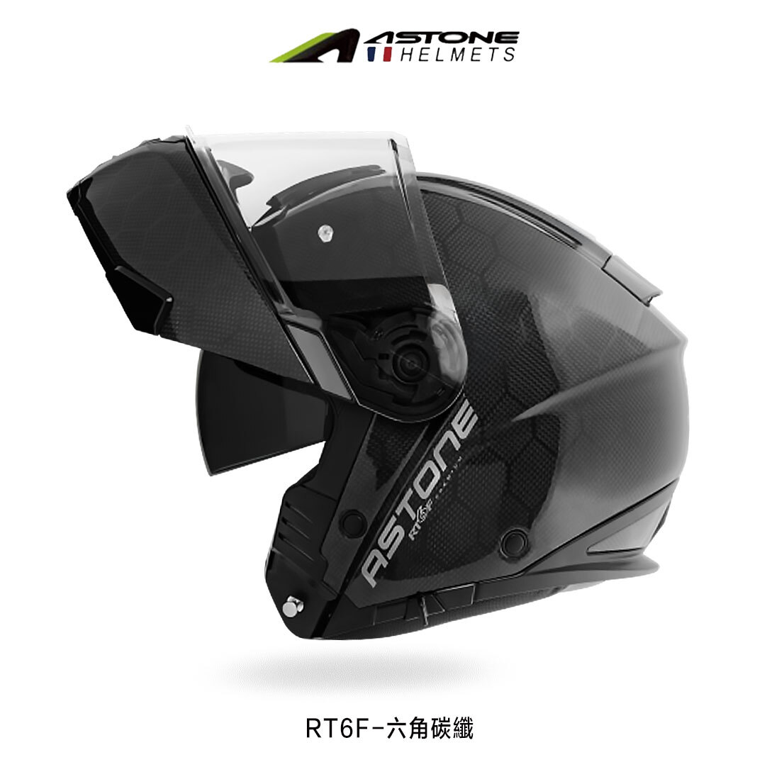 ASTONE RT6F 可掀式安全帽 六角碳纖